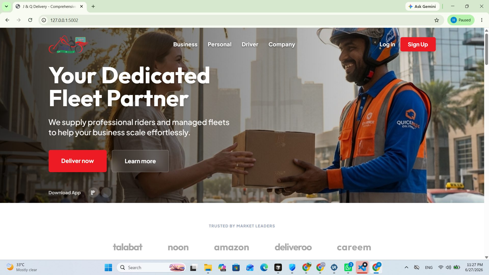Delivery & Rider Management system